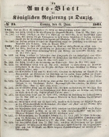 Amts-Blatt der Königlichen Regierung zu Danzig, 12. Juni 1861, Nr. 24