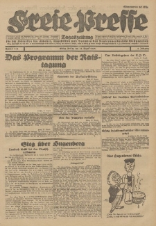 Freie Presse, Nr. 204 Freitag 31. August 1928 4. Jahrgang