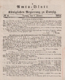 Amts-Blatt der Königlichen Regierung zu Danzig, 8. Januar 1862, Nr. 2