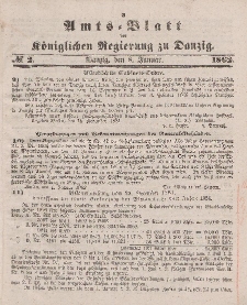 Amts-Blatt der Königlichen Regierung zu Danzig, 8. Januar 1862, Nr. 2