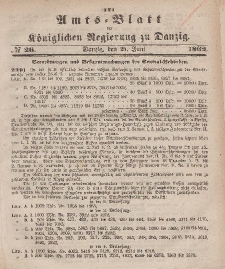 Amts-Blatt der Königlichen Regierung zu Danzig, 25. Juni 1862, Nr. 26