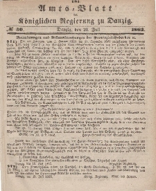 Amts-Blatt der Königlichen Regierung zu Danzig, 23. Juli 1862, Nr. 30