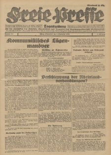 Freie Presse, Nr. 211 Sonnabend 8. September 1928 4. Jahrgang