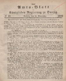 Amts-Blatt der Königlichen Regierung zu Danzig, 19. November 1862, Nr. 47