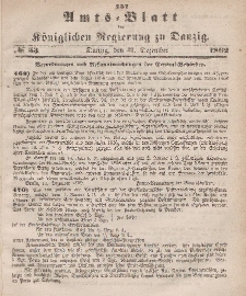 Amts-Blatt der Königlichen Regierung zu Danzig, 31. Dezember 1862, Nr. 53