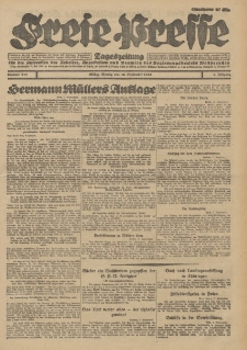 Freie Presse, Nr. 212 Montag 10. September 1928 4. Jahrgang