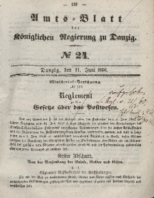 Amts-Blatt der Königlichen Regierung zu Danzig, 11. Juni 1856, Nr. 24