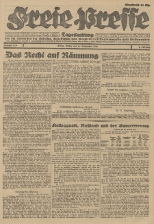 Freie Presse, Nr. 216 Freitag 14. September 1928 4. Jahrgang