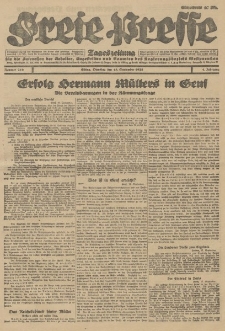 Freie Presse, Nr. 219 Dienstag 18. September 1928 4. Jahrgang