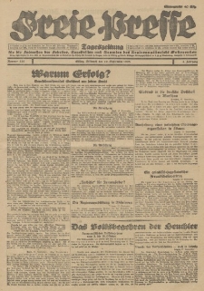 Freie Presse, Nr. 220 Mittwoch 19. September 1928 4. Jahrgang