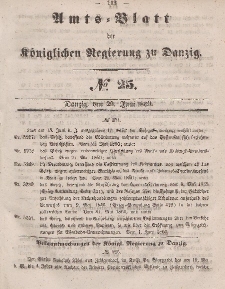 Amts-Blatt der Königlichen Regierung zu Danzig, 20. Juni 1860, Nr. 25