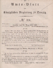 Amts-Blatt der Königlichen Regierung zu Danzig, 28. November 1860, Nr. 48