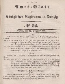 Amts-Blatt der Königlichen Regierung zu Danzig, 26. Dezember 1860, Nr. 52