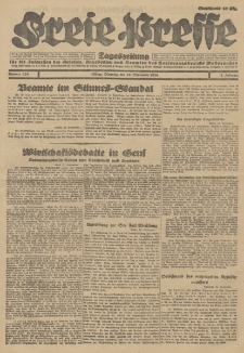 Freie Presse, Nr. 225 Dienstag 25. September 1928 4. Jahrgang