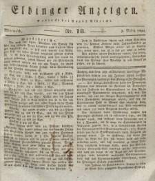 Elbinger Anzeigen, Nr. 18. Mittwoch, 3. März 1830