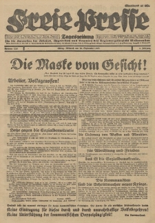 Freie Presse, Nr. 226 Mittwoch 26. September 1928 4. Jahrgang