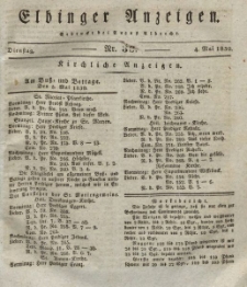 Elbinger Anzeigen, Nr. 36. Dienstag, 4. Mai 1830