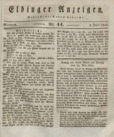 Elbinger Anzeigen, Nr. 44. Mittwoch, 2. Juni 1830