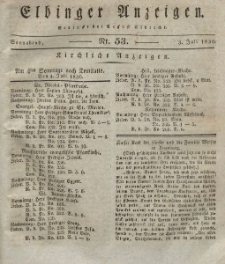 Elbinger Anzeigen, Nr. 53. Sonnabend, 3. Juli 1830