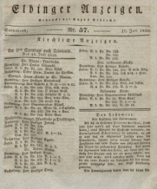 Elbinger Anzeigen, Nr. 57. Sonnabend, 17. Juli 1830