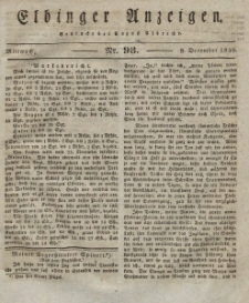 Elbinger Anzeigen, Nr. 98. Mittwoch, 8. Dezember 1830