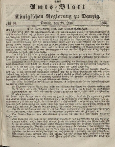 Amts-Blatt der Königlichen Regierung zu Danzig, 28. Juni 1865, Nr. 26