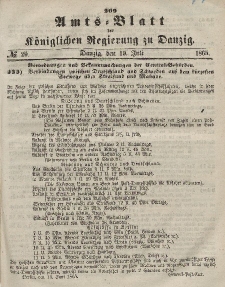 Amts-Blatt der Königlichen Regierung zu Danzig, 19. Juli 1865, Nr. 29