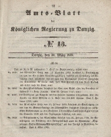 Amts-Blatt der Königlichen Regierung zu Danzig, 30. März 1859, Nr. 13