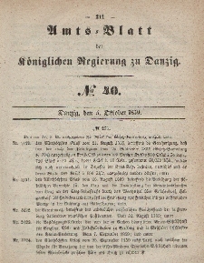 Amts-Blatt der Königlichen Regierung zu Danzig, 5. Oktober 1859, Nr. 40