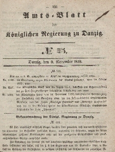 Amts-Blatt der Königlichen Regierung zu Danzig, 9. November 1859, Nr. 45