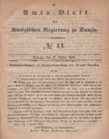 Amts-Blatt der Königlichen Regierung zu Danzig, 17. März 1858, Nr. 11