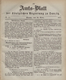 Amts-Blatt der Königlichen Regierung zu Danzig, 29. März 1871, Nr. 13