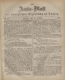 Amts-Blatt der Königlichen Regierung zu Danzig, 18. Oktober 1871, Nr. 42