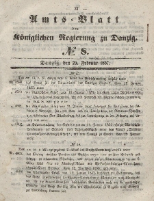 Amts-Blatt der Königlichen Regierung zu Danzig, 25. Februar 1857, Nr. 8