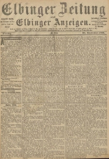 Elbinger Zeitung und Elbinger Anzeigen, Nr. 226 Dienstag 28. September 1886