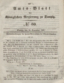 Amts-Blatt der Königlichen Regierung zu Danzig, 16. Dezember 1857, Nr. 50