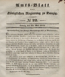 Amts-Blatt der Königlichen Regierung zu Danzig, 28. Mai 1845, Nr. 22
