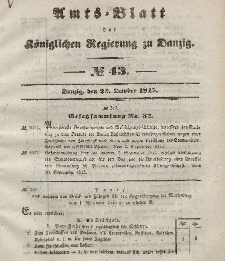 Amts-Blatt der Königlichen Regierung zu Danzig, 22. Oktober 1845, Nr. 43
