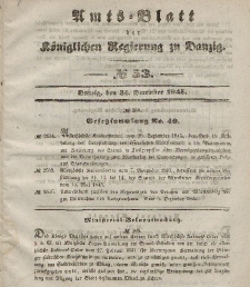 Amts-Blatt der Königlichen Regierung zu Danzig, 31. Dezember 1845, Nr. 53