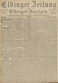 Elbinger Zeitung und Elbinger Anzeigen, Nr. 253 Freitag 29. Oktober 1886
