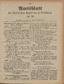 Amtsblatt der Königlichen Preußischen Regierung zu Bromberg, 31. Dezember 1886, Nr. 53
