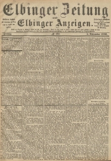 Elbinger Zeitung und Elbinger Anzeigen, Nr. 259 Freitag 5. November 1886