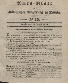 Amts-Blatt der Königlichen Regierung zu Danzig, 10. April 1844, Nr. 15