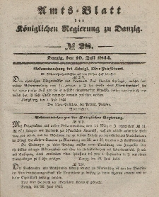 Amts-Blatt der Königlichen Regierung zu Danzig, 10. Juli 1844, Nr. 28