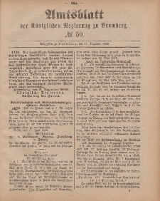 Amtsblatt der Königlichen Preußischen Regierung zu Bromberg, 11. Dezember 1885, Nr. 50