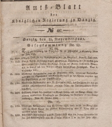 Amts-Blatt der Königlichen Regierung zu Danzig, 18. November 1835, Nr. 46