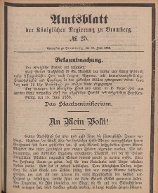 Amtsblatt der Königlichen Preußischen Regierung zu Bromberg, 22. Juni 1888, Nr. 25