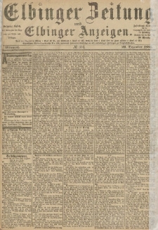 Elbinger Zeitung und Elbinger Anzeigen, Nr. 304 Mittwoch 29. Dezember 1886