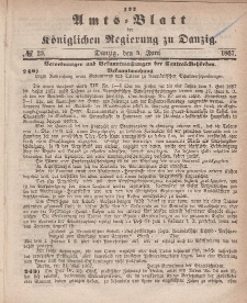 Amts-Blatt der Königlichen Regierung zu Danzig, 5. Juni 1867, Nr. 23