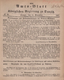 Amts-Blatt der Königlichen Regierung zu Danzig, 11. Dezember 1867, Nr. 50